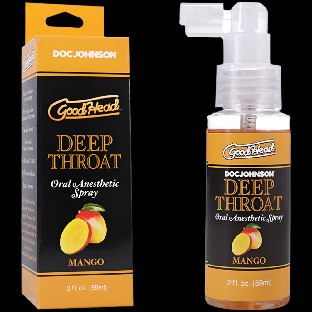 GoodHead Deep Throat Spray - Mango - Mango Flavoured Deep Throat Spray - 59 ml Bottle