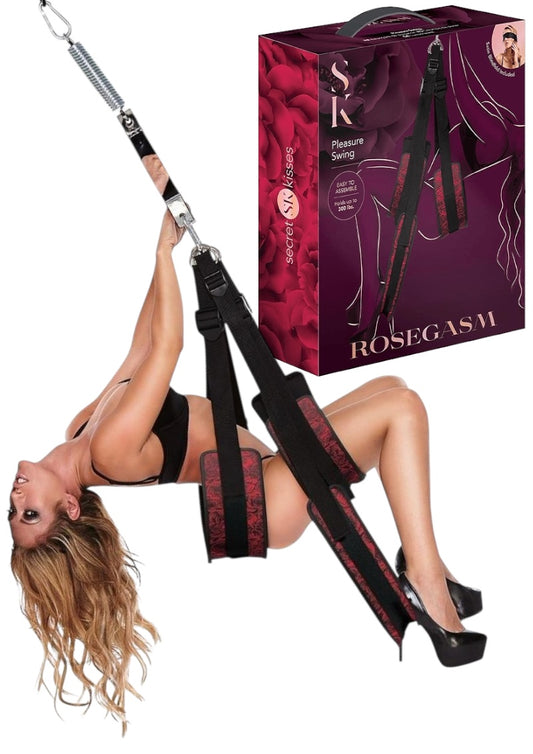 Secret Kisses ROSEGASM PLEASURE SWING - Black/Red Pleasure Swing